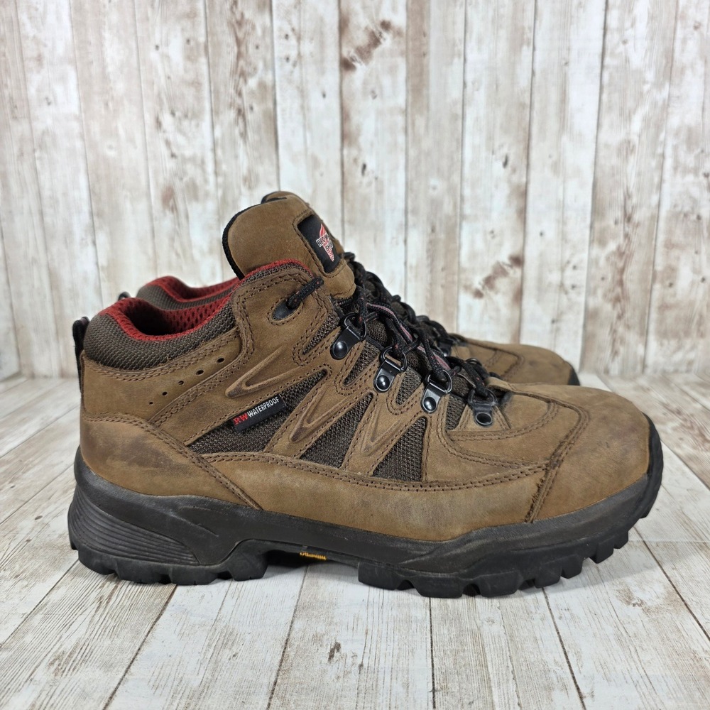 Red Wing Waterproof Hiker Boots ASTM F2413-18 EH Safety Toe Brown‎ Mens 8.5